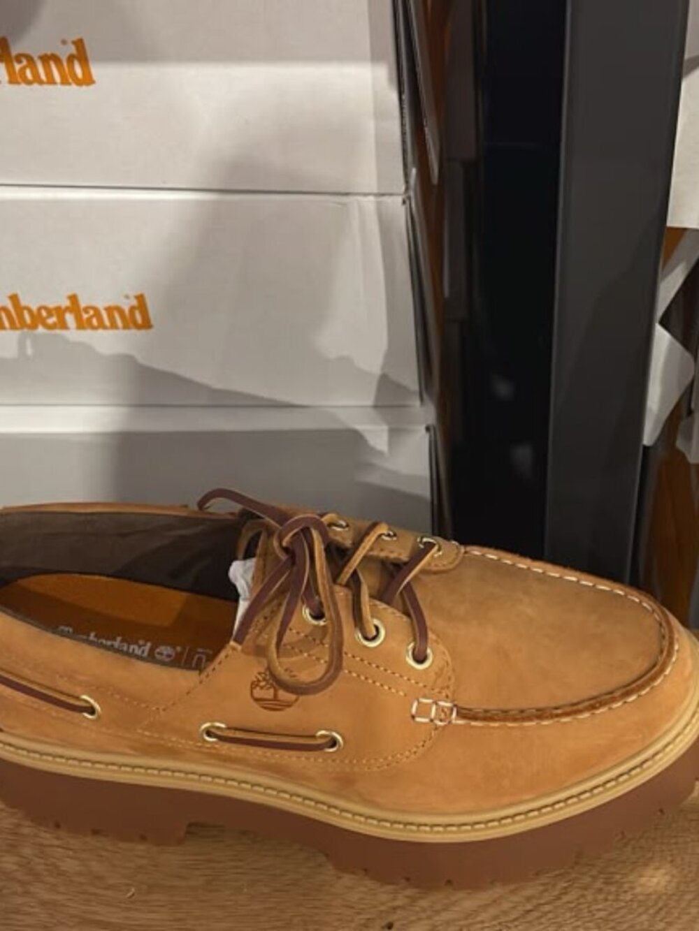 TIMBERLAND WOMEN'S STONE STREET BOAT SHOE WHEAT A6AUS-231 ALL SIZES - Picture 6 of 13